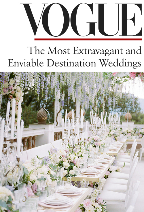 The Most Extravagant and Enviable Destination Weddings — Vogue, Sugokuii Events